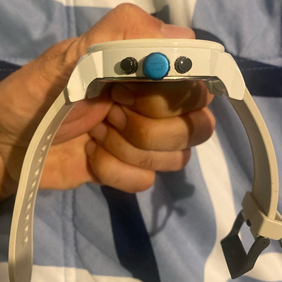 Men's Chronograph Mr. Daddy 2.0 White Leather Strap Watch 57mm - Picture 15 of 16